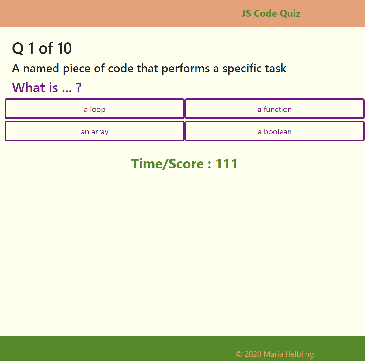 Screenshot of covidocity page