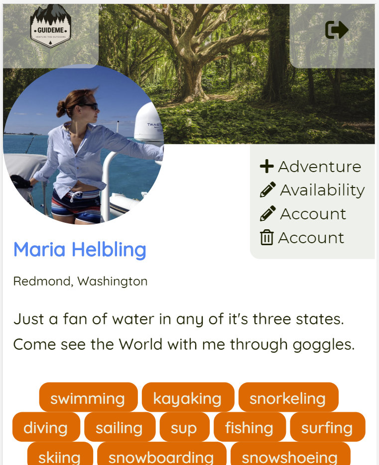 Screenshot of GuideMe